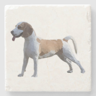 Gorgeous Happy Beagle Marble Untersetzer
