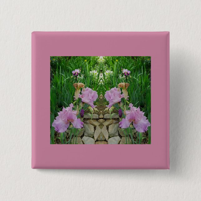 Gorgeous Iris Fantasy Pathway Button (Vorderseite)