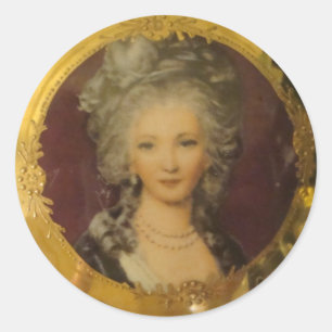 Gorgeous Lady Runder Aufkleber