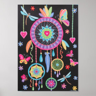 Gorgeous Mandala Dreamcatcher Art von Soozie Wray Poster