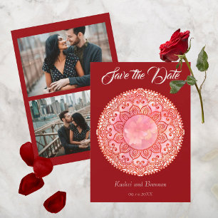 Gorgeous Mehndi Wedding Speichern Sie die Datumska Save The Date