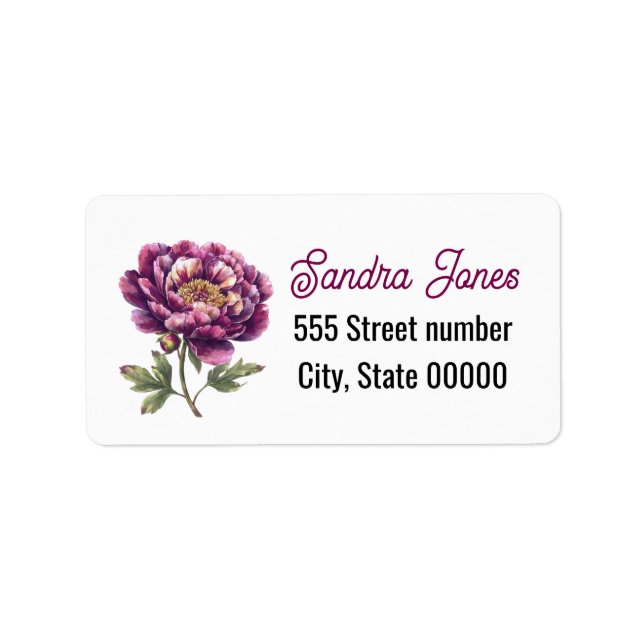 Gorgeous one of a-kind address labels adressaufkleber (Vorne)