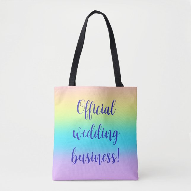 Gorgeous Pastel Rainbow Gradient Wedding (Vorderseite)