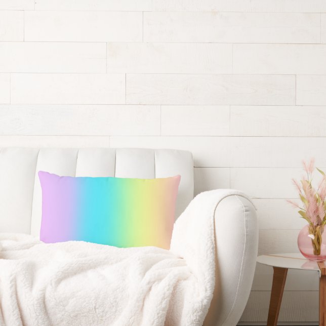 Gorgeous Pastel Rainbow Gradient Wedding Lendenkissen (Liege)
