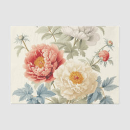 Gorgeous Peonies Seamless Pattern Seidenpapier