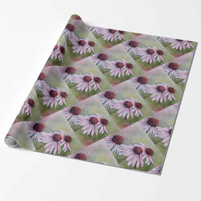 Gorgeous Pink Daisies Geschenkpapier (Ungerollt)