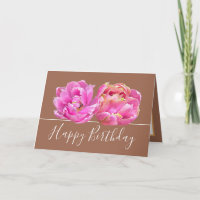 Gorgeous Pink Tulip Hübsch Floral Bouquet Geburtst
