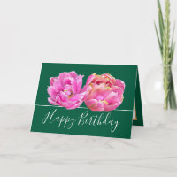 Gorgeous Pink Tulip Hübsch Floral Bouquet Geburtst