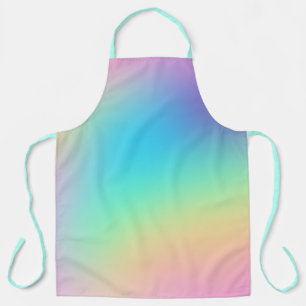 Gorgeous Prismatic Pastel Rainbow Gradient Schürze