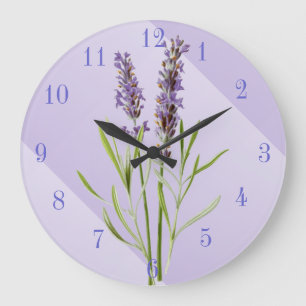 Gorgeous Purple and Lavender Große Wanduhr