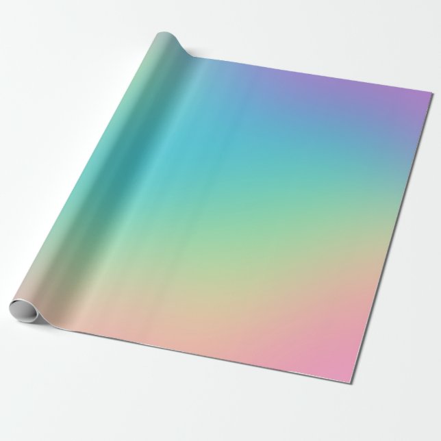 Gorgeous Rainbow Gradient Geschenkpapier (Ungerollt)