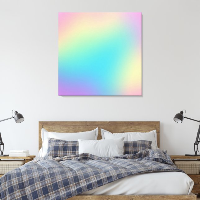 Gorgeous Rainbow Gradient Leinwanddruck (Insitu (Schlafzimmer))