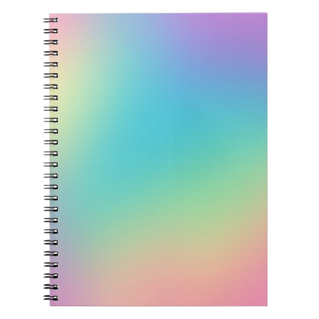Gorgeous Rainbow Gradient Notizblock (Vorderseite)
