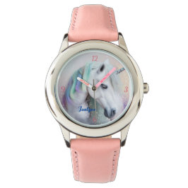 Gorgeous Rainbow Unicorn Armbanduhr