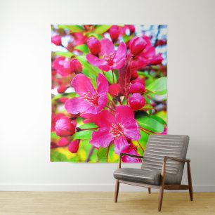 Gorgeous Red Barron Crabapple Foto Wandteppich