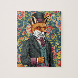 Gorgeous Red Fox in einem Anzug Puzzle