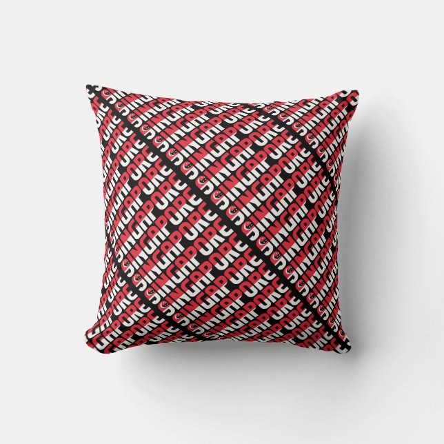 Gorgeous Singapore National Flag Kissen (Vorderseite)
