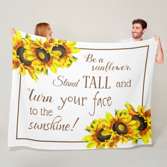 Gorgeous Sonnenblume Fleece Blanket (Beispiel)