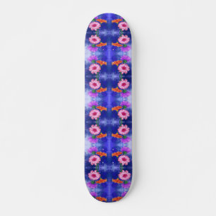 Gorgeous Three Color Gerberas Skateboard