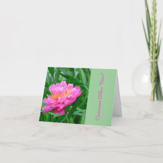 GORGEOUS TIEFES PINK PEONY, "KOMMENTIEREN ALLEZ-VO KARTE