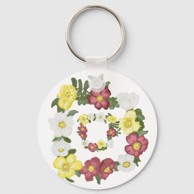 Gorgeous Wild Rose Schlüsselanhänger (Vorderseite)