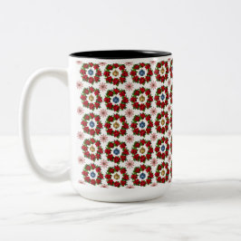Gorgeous Xmas Floral Zweifarbige Tasse