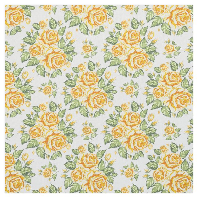 Gorgeous Yellow Roses Stoff (Muster)