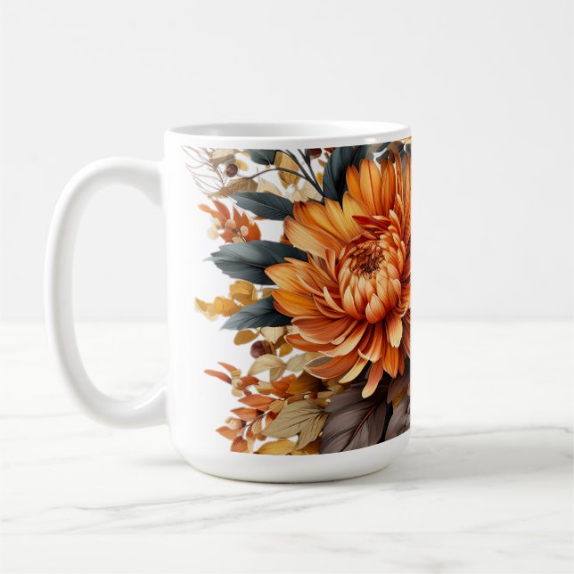 Gorgeus Fall Floral Kaffeetasse (Links)