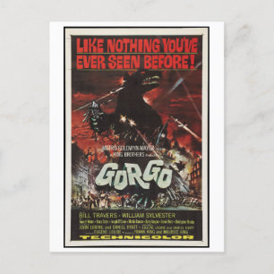 Gorgo 1961 Sci Fi Horror Film Retro Postkarte