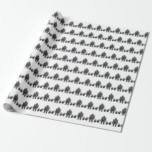 Gorila Deadlift Geschenkpapier