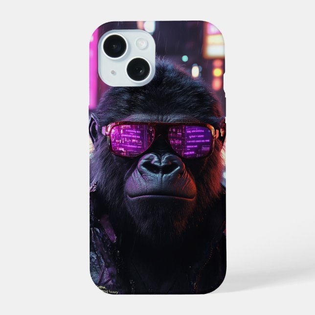 Gorilas iPhone 15 Hülle (Rückseite)