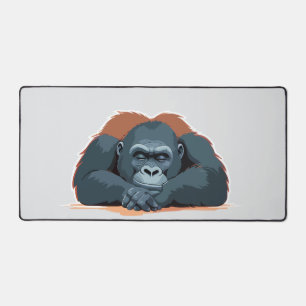 Gorilla Adorable Süße Tier Schlafen Entspannen Spa Schreibtischunterlage