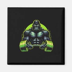 Gorilla-Affe-Gym-Kleidung Bodybuilding-Training Mo Magnet