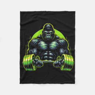 Gorilla-Affe-Gym-Outwear-Bodybuilding-Workout-Moti Fleecedecke