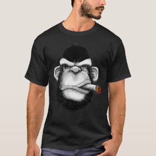 Gorilla-Affe mit Zigarrenklassiker T - Shirt