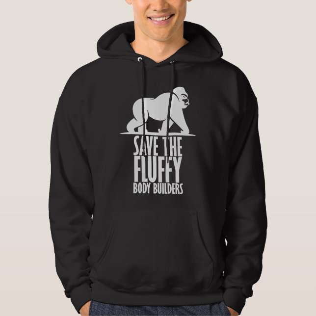 Gorilla Animal Rights Save The Gorillas Hoodie (Vorderseite)