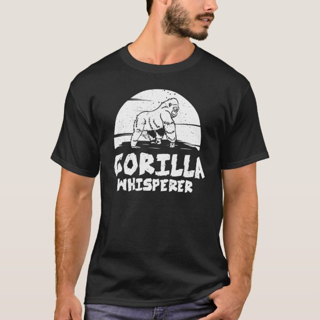 Gorilla Animal Zitat Monkey Habitat Silverback Wes T-Shirt (Vorderseite)