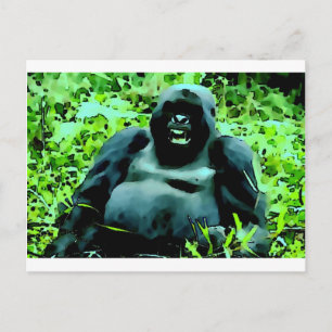 Gorilla Artwork Postkarte