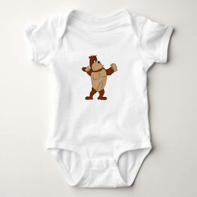 Gorilla Baby Strampler (Vorderseite)