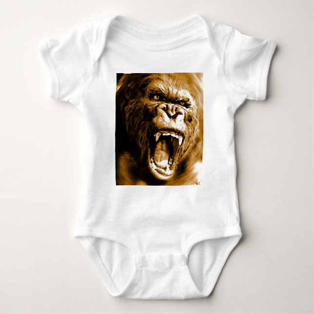 Gorilla Baby Strampler (Vorderseite)