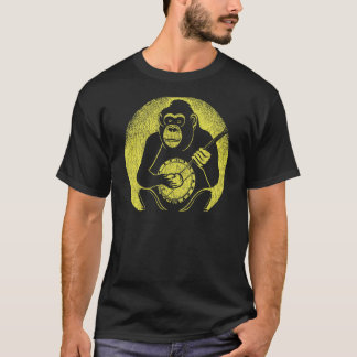 Gorilla Banjo Picker Vintag Musikfestival T-Shirt