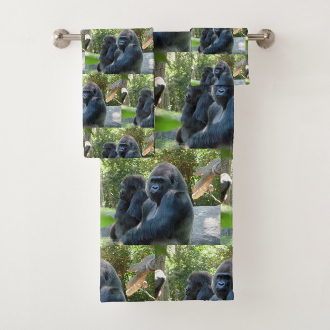 Gorilla Bath Towel Set (Insitu)