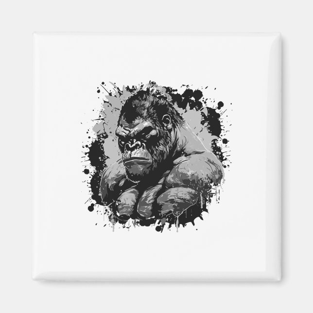 Gorilla-Beast-Muskeltraining Bodybuilding Boxen  Magnet (Vorne)