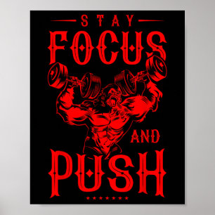 Gorilla Beast Quote Workout Fitness Bodybuilding G Poster