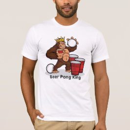 Gorilla Beer Pong King T - Shirt