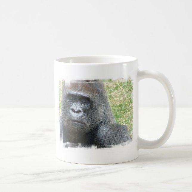 Gorilla-Blick-Kaffee-Tasse Tasse (Rechts)