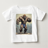 Gorilla Bodybuilder Pop Art Cartoon Zeichnend