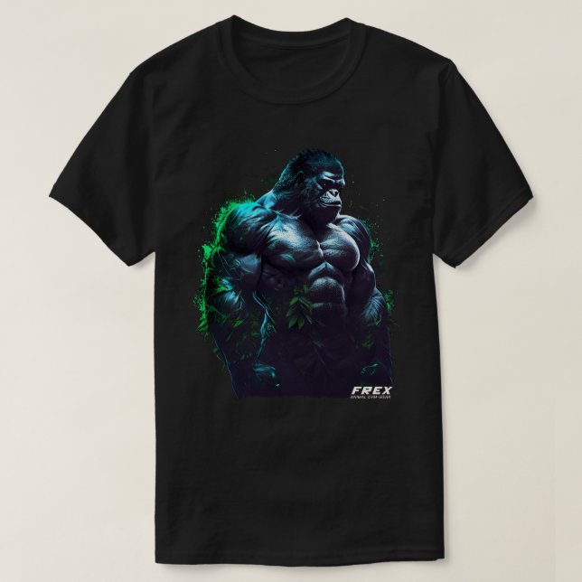 Gorilla Bodybuilding Fitness Gym Wear T-Shirt (Design vorne)
