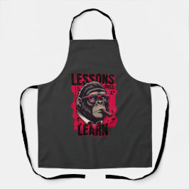 Gorilla Boss Lektionen Lernen Schürze
