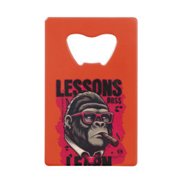 Gorilla Boss Lessons Learn Bottle Opener  Geldbeutel Flaschenöffner